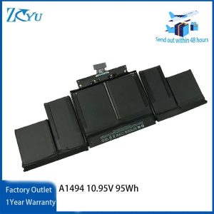 A1494 Laptop  Battery for Apple MacBook Pro Retina 15" A1398 Late 2013 & Mid 2014 ME293 ME294  11.26V 95Wh