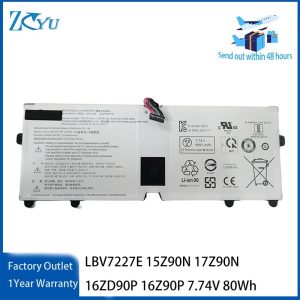 LBV7227E Laptop Battery for LG gram 15Z90N 16Z90P 16Z90PC 16Z90PG 17Z90N 17Z90P 7.74V 80Wh