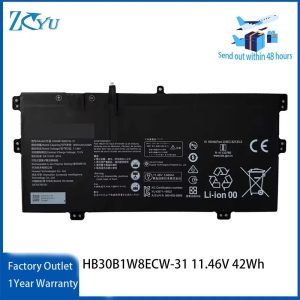 HB30B1W8ECW-31 Laptop Battery for Huawei MateBook X 2020 i5 i7 10th EUL-W19 EUL-W19P 11.46V 42Wh