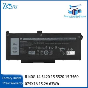 RJ40G Original Laptop Battery for Dell Latitude 14 5420 15 5520 Precision 15 3560 075X16 15.2V 63Wh
