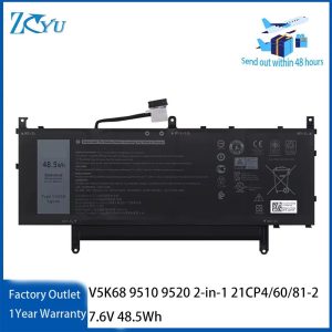 V5K68 Battery for Dell Latitude 9510 9520 2-in-1 Series HYMNG N2NLL 21CP4/60/81-2 7.6V 48.5Wh