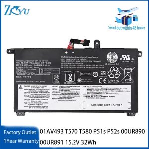 01AV493 Original  Laptop Battery for Lenovo ThinkPad T570 T580 P51s P52s 00UR890 00UR891 etc 15.2V 32Wh