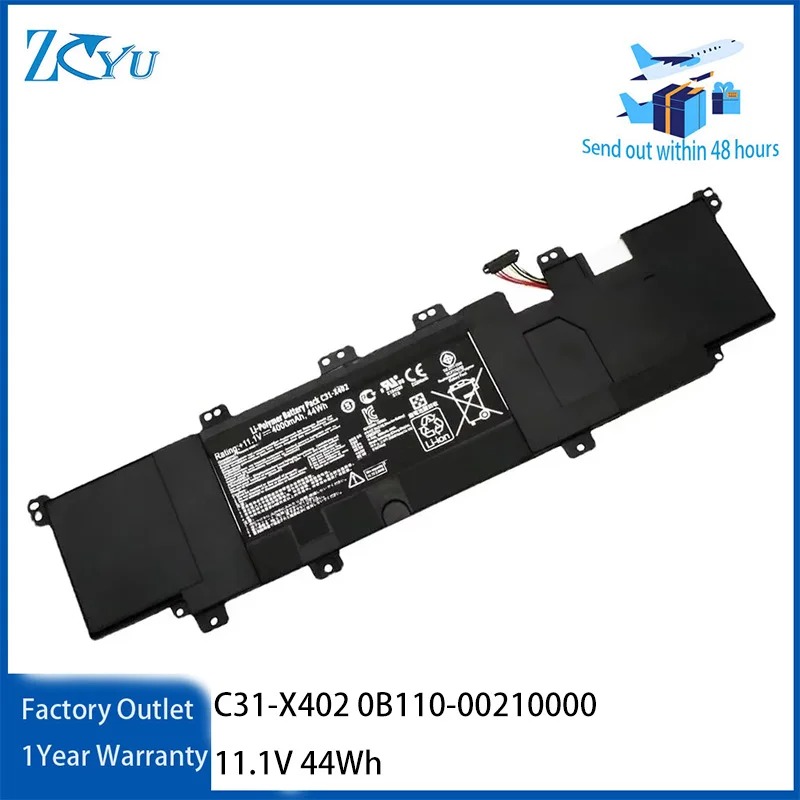 C31-X402 Laptop Battery for Asus VivoBook F402CA S300CA S300E S400CA S400E 0B110-00210000 etc 11.1V 44Wh