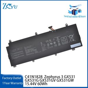 C41N1828 Laptop Battery for ASUS Zephyrus 3 GX531 GX531G GX531GV GX531GW Series etc 15.44V 60Wh