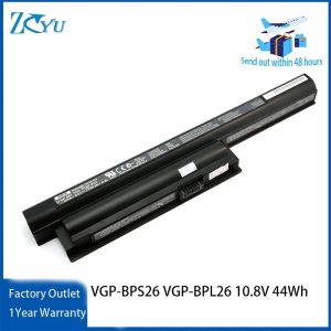 BPS26 Battery for Sony VAIO VGP-BPS26 VGP-BPL26 VGP-BPS26A PCG-61A12L PCG-61A13L PCG-61A14L PCG-71713L PCG-71912L 10.8V 44Wh