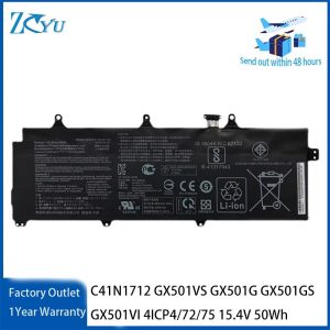 C41N1712 Laptop Battery for Asus ROG Zephyrus GX501VS GX501G GX501GS GX501VI 4ICP4/72/75 etc 15.4V 50Wh