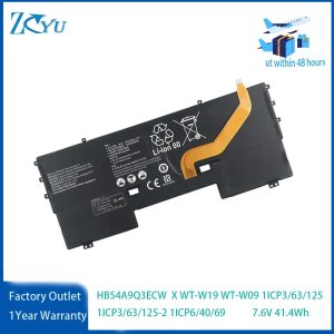 HB54A9Q3ECW Battery For Huawei MateBook X WT-W19 WT-W09 1ICP3/63/125 1ICP3/63/125-2 1ICP6/40/69 7.6V 41.4Wh