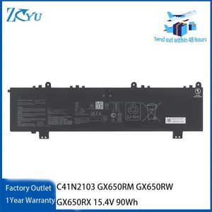 C41N2103 Battery for Asus ROG Zephyrus Duo 16 GX650RM GX650RW GX650RX 15.4V 90Wh