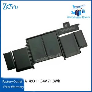 A1493 Laptop Battery for Apple MacBook Pro 13" Retina A1502 2013 2014 ME864 11.34V 71.8Wh